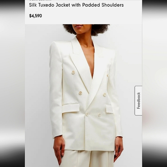 Saint Laurent Jackets & Blazers - *HOLIDAY FINAL PRICE DROP* NWT$4,590 Saint Laurent Silk Satin Blazer Jacket Sz 8